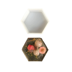 Posa vaso hexágono de 8cm