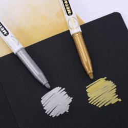 Marcador metálico para resina