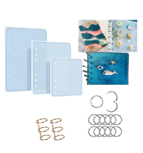 KIT: moldes tapas de agenda + resina epoxi + PDF de agendas 2027 listas para imprimir - Image 2